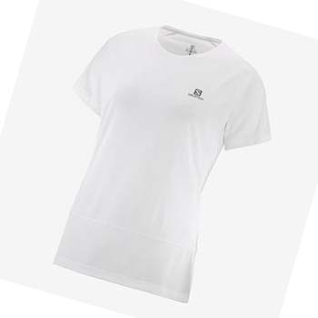 Camiseta Salomon CROSS RUN Mujer Blancos | MX 2542LIS